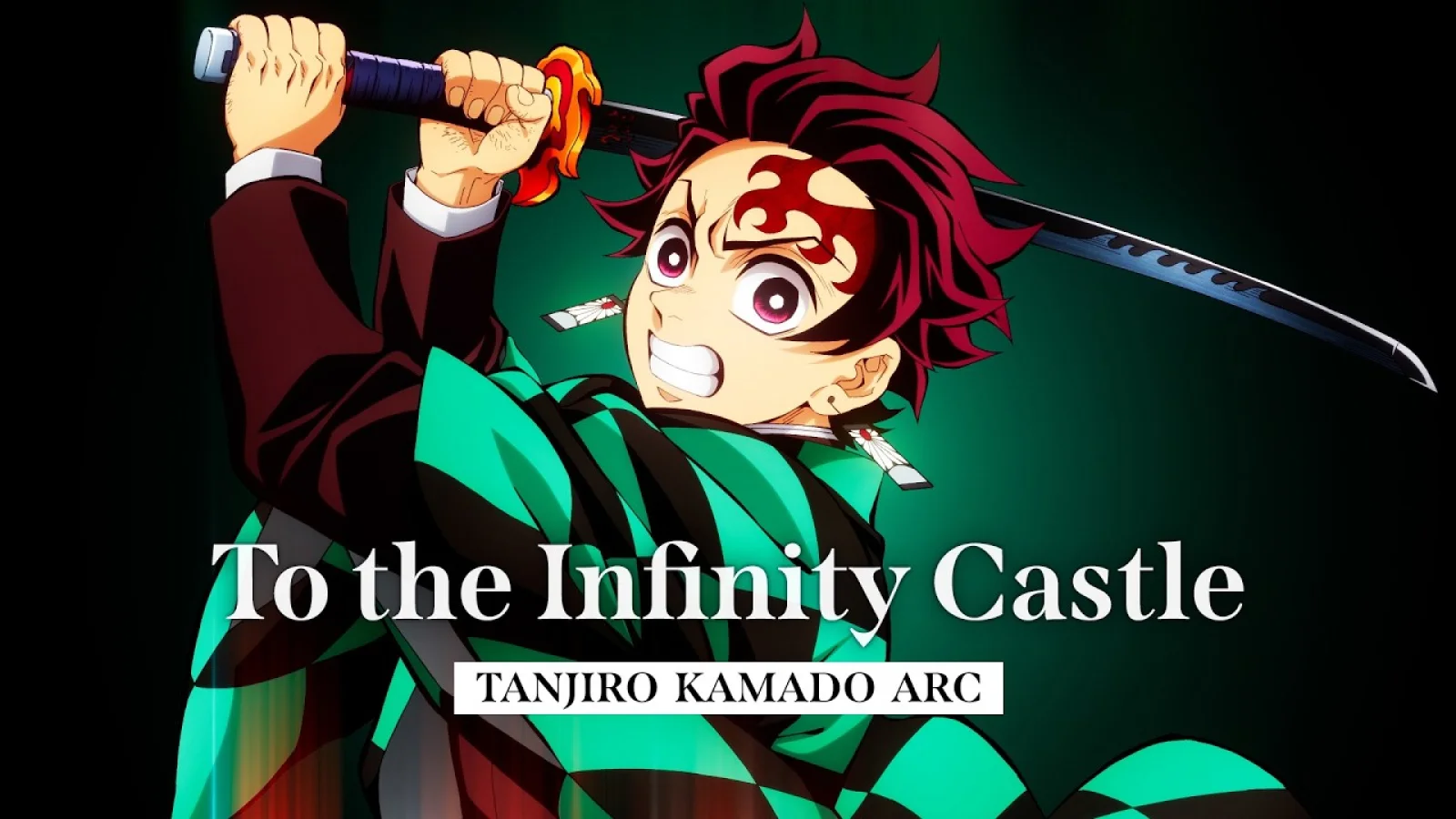 Official Infinity Castle Tanjiro Kamado Arc promotional artwork