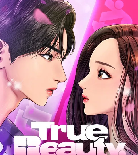 Official True Beauty WEBTOON cover showing its lead characters
